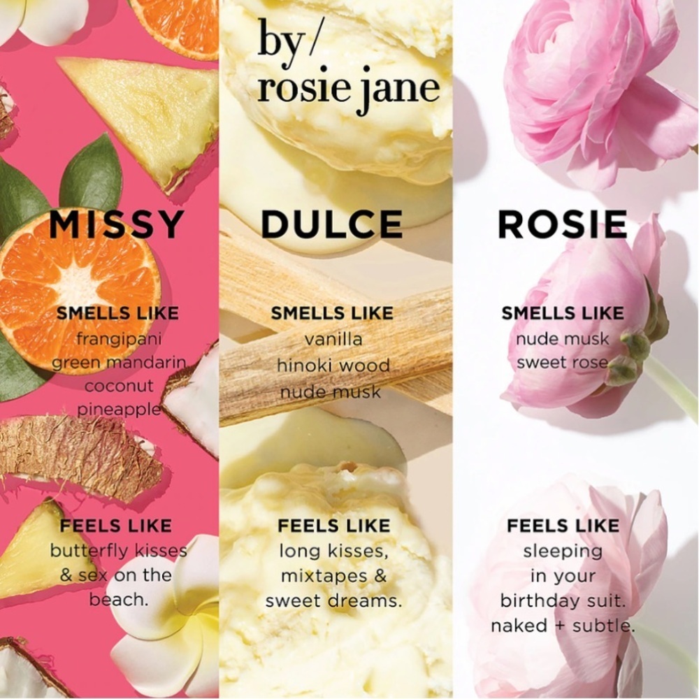 By Rosie Jane On The Go Perfume Trio Rosie Dulce Missy 10ml - New in Box - Picture 3 of 5